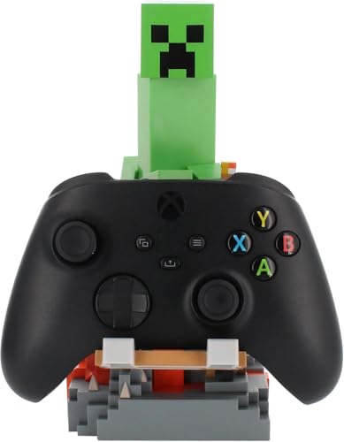 EXQUISITE GAMING MINECRAFT CREEPER CABLE GUYS SOPORTE PARA TELÉFONO Y CONTROLADOR 85 PULGADAS FIGURA COLECCIONABLE - 3