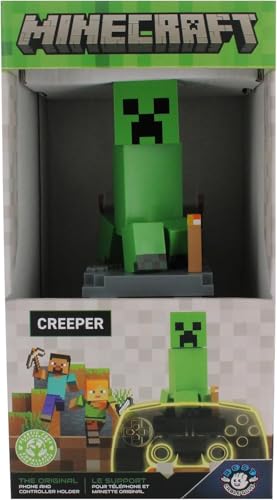 EXQUISITE GAMING MINECRAFT CREEPER CABLE GUYS SOPORTE PARA TELÉFONO Y CONTROLADOR 85 PULGADAS FIGURA COLECCIONABLE - 4