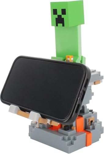 EXQUISITE GAMING MINECRAFT CREEPER CABLE GUYS SOPORTE PARA TELÉFONO Y CONTROLADOR 85 PULGADAS FIGURA COLECCIONABLE - 5