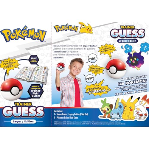 POKEMON TRAINER GUESS LEGACY JUEGO DE ADIVINANZAS ELECTRÓNICA RECOGE 148 ICONOS GUÍA DE CAMPO HABLA CON TU BOLA DE LUZ - 2