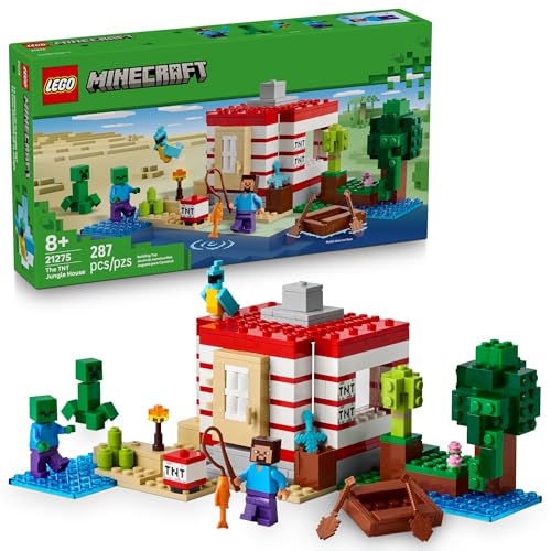 LEGO MINECRAFT LA CASA DE LA JUNGLA TNT PARA NIÑOS JUGUETE COLECCIONABLE DE MINECRAFT JUEGO DE CONSTRUCCIÓN PARA NIÑOS - 1