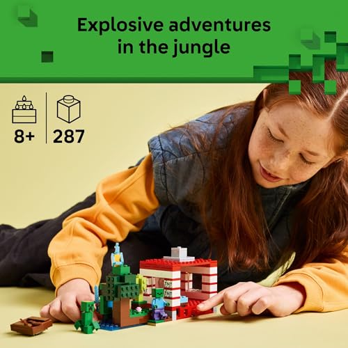 LEGO MINECRAFT LA CASA DE LA JUNGLA TNT PARA NIÑOS JUGUETE COLECCIONABLE DE MINECRAFT JUEGO DE CONSTRUCCIÓN PARA NIÑOS - 2