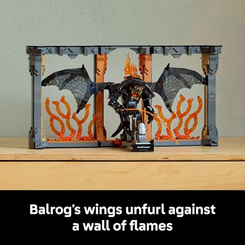 LEGO ICONS THE LORD OF THE RINGS BALROG BOOK NOOK KIT KIT DE CONSTRUCCIÓN DE MANUALIDADES DIY PARA ADULTOS 18 MINIFIGURA - 6