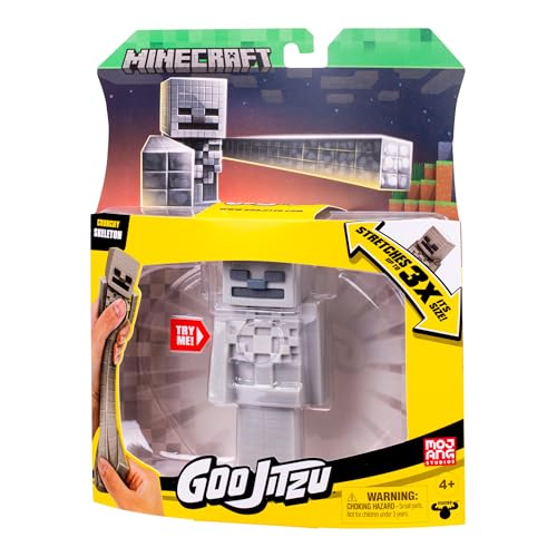 GOO JITZU MINECRAFT ESQUELETO FIGURAS ELÁSTICAS CON RELLENO ÚNICO GOO COLECCIONA LOS 3 - 4