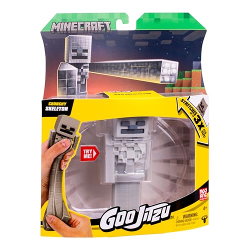 GOO JITZU MINECRAFT ESQUELETO FIGURAS ELÁSTICAS CON RELLENO ÚNICO GOO COLECCIONA LOS 3 - 5