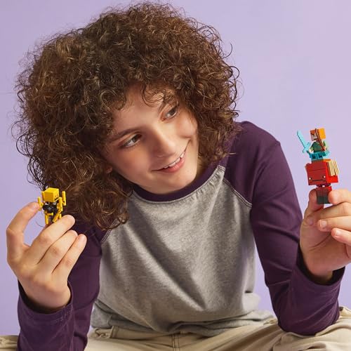 PAQUETE DE LEGO MINECRAFT LA PATRULLA DEL DESIERTO ILLAGER LA BATALLA DE LAVA DEL INFIERNO CONJUNTOS DE CONSTRUCCIÓN - 5