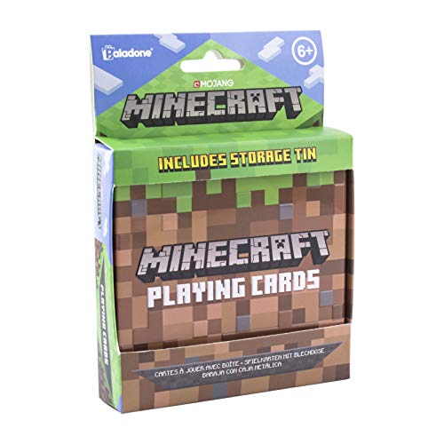 CARTAS DE JUEGO DE MINECRAFT BARAJA DE CARTAS ESTÁNDAR EN LATA DE VIAJE DE COLECCIONISTA - 1