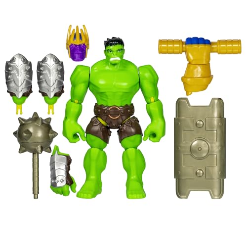 MARVEL MIXMASHERS HULK FIGURA DE ACCIÓN PERSONALIZADA DE LOS VENGADORES DELUXE MIXANDMATCH Y ACCESORIOS JUGUETES - 1
