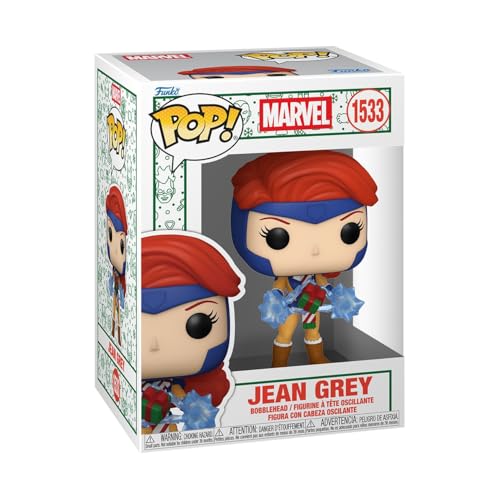 FUNKO POP MARVEL HOLIDAY JEAN GREY XMEN FIGURA DE VINILO COLECCIONABLE IDEA DE REGALO PRODUCTO OFICIAL JUGUETES PARA NIÑOS - 1