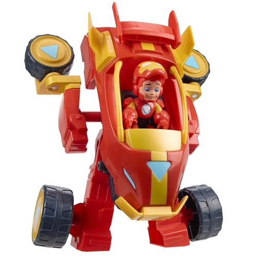 MARVEL IRON MAN Y SUS INCREÍBLES AMIGOS 2 EN 1 CONJUNTO DE TRAJE MECH Y VEHÍCULO SET DE FIGURAS DE ACCIÓN Y JUGUETE VEHÍCULO - 1