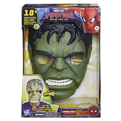 MARVEL STUDIOS SPIDERMAN BRAND NEW DAY SAVAGE HULK TALKN MÁSCARA ELECTRÓNICA DE JUEGO DE ROL MÁSCARA DE DISFRAZ - 3