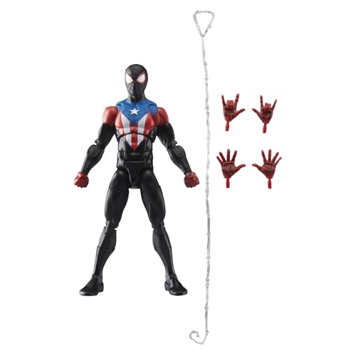 MARVEL LEGENDS SERIES GAMERVERSE MILES MORALES TRAJE BORICUA DE SPIDERMAN 2 FIGURA DE ACCIÓN COLECCIONABLE INSPIRADA - 1