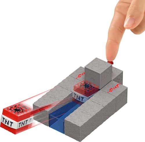 JUGUETES MATTEL MINECRAFT FIGURA DE ACCIÓN DE STEVE CON ACCESORIO Y PIEZA DE CONSTRUCCIÓN REDSTONE SET COLECCIONABLE - 4