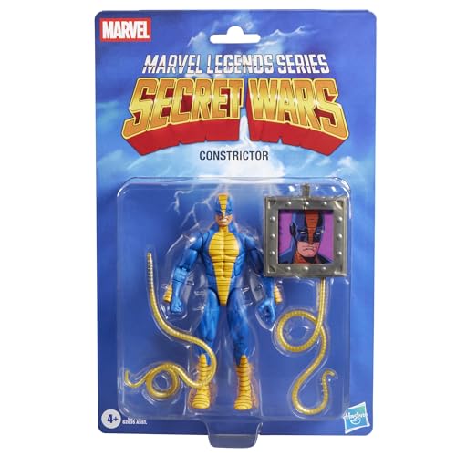MARVEL LEGENDS SERIES SECRET WARS CONSTRICTOR RETRO COMICS FIGURA DE ACCIÓN COLECCIONABLE DE 6 PULGADAS CON ESCUDO LENTICULAR - 1