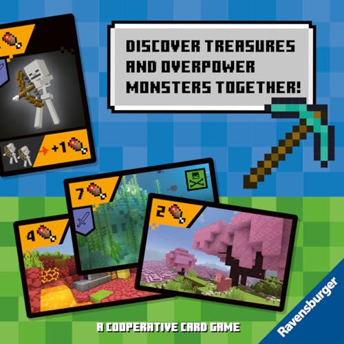 RAVENSBURGER 21580 MINECRAFT EXPLORERS JUEGO DE CARTAS COOPERATIVO PARA 24 PERSONAS DE 8 AÑOS EN ADELANTE - 4