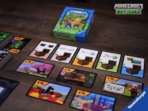 RAVENSBURGER 21580 MINECRAFT EXPLORERS JUEGO DE CARTAS COOPERATIVO PARA 24 PERSONAS DE 8 AÑOS EN ADELANTE - 6