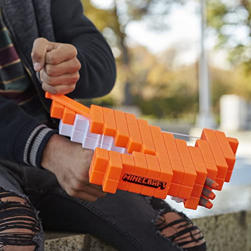 BALLESTA DE DARDOS NERF MINECRAFT PILLAGER INCLUYE 3 DARDOS ELITE ACCIÓN REAL DE BALLESTA JUGUETES PARA NIÑOS Y NIÑAS DE 8 - 3