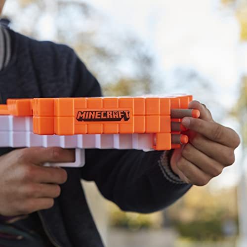 BALLESTA DE DARDOS NERF MINECRAFT PILLAGER INCLUYE 3 DARDOS ELITE ACCIÓN REAL DE BALLESTA JUGUETES PARA NIÑOS Y NIÑAS DE 8 - 4