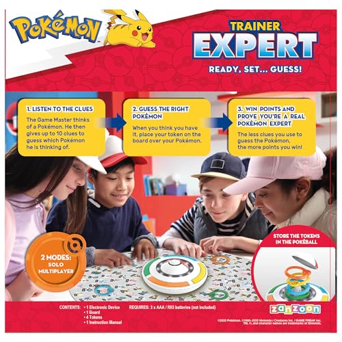 POKEMON TRAINER EXPERT JUEGO DE MESA ELECTRÓNICO DE ADIVINANZAS ESCUCHA LAS PISTAS DEL GAME MASTER PARA IDENTIFICAR 151 - 3