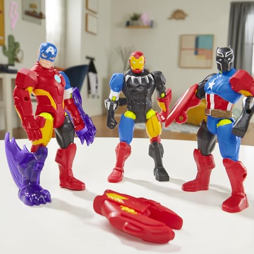 MARVEL MIXMASHERS CAPITÁN AMÉRICA FIGURA DE ACCIÓN PERSONALIZABLE DE LOS VENGADORES MIXANDMATCH ACCESORIOS JUGUETES - 7