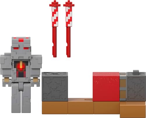 MATTEL MINECRAFT REDSTONE CHARGED SERIES FIGURA DE ACCIÓN Y ACCESORIOS JUEGO DE LANZADOR DE FUEGOS ARTIFICIALES DE PROTECTOR - 1