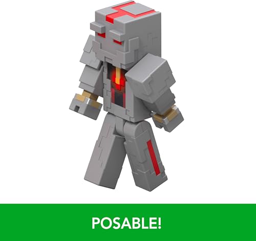 MATTEL MINECRAFT REDSTONE CHARGED SERIES FIGURA DE ACCIÓN Y ACCESORIOS JUEGO DE LANZADOR DE FUEGOS ARTIFICIALES DE PROTECTOR - 5