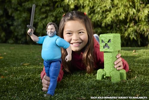 MATTEL MINECRAFT FIGURA DE ACCIÓN A GRAN ESCALA JUGUETE COLECCIONABLE DE STEVE DE 12 PULGADAS INSPIRADO EN UNA PELÍCULA - 2