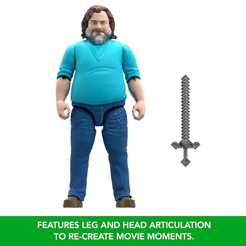 MATTEL MINECRAFT FIGURA DE ACCIÓN A GRAN ESCALA JUGUETE COLECCIONABLE DE STEVE DE 12 PULGADAS INSPIRADO EN UNA PELÍCULA - 4