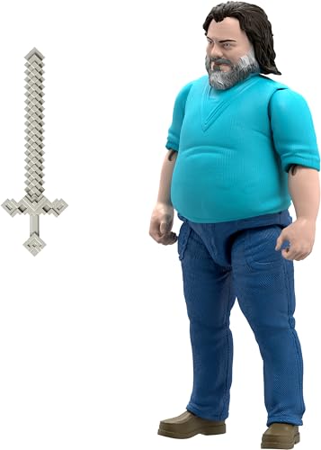 MATTEL MINECRAFT FIGURA DE ACCIÓN A GRAN ESCALA JUGUETE COLECCIONABLE DE STEVE DE 12 PULGADAS INSPIRADO EN UNA PELÍCULA - 5