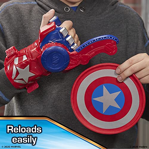 MARVEL NERF POWER MOVES AVENGERS CAPITÁN AMÉRICA ESCUDO LANZADISCOS NERF JUGUETE DE LANZAMIENTO DE DISCOS PARA NIÑOS JUEGO - 4