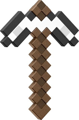 MATTEL MINECRAFT IRON PICKAXE BATTLE TOY ACCESORIO DE TAMAÑO INFANTIL PARA JUEGOS DE ROL Y DISFRACES INSPIRADO - 1