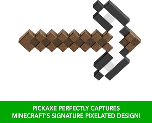 MATTEL MINECRAFT IRON PICKAXE BATTLE TOY ACCESORIO DE TAMAÑO INFANTIL PARA JUEGOS DE ROL Y DISFRACES INSPIRADO - 4