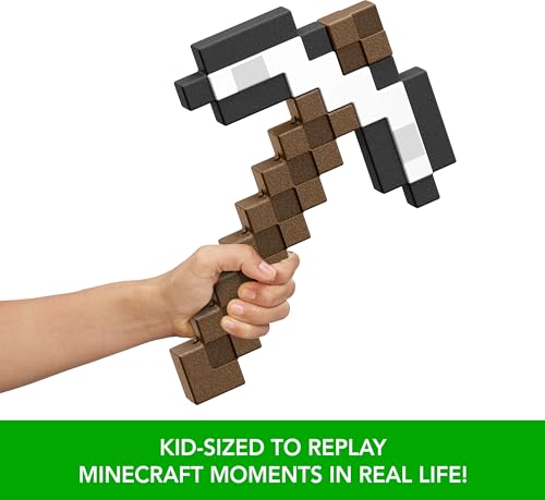 MATTEL MINECRAFT IRON PICKAXE BATTLE TOY ACCESORIO DE TAMAÑO INFANTIL PARA JUEGOS DE ROL Y DISFRACES INSPIRADO - 5