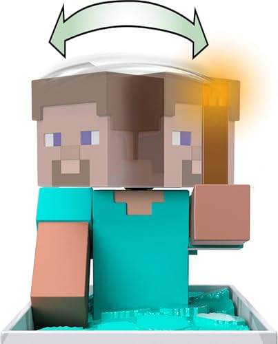 MATTEL MINECRAFT MINECART RC CON STEVE QUITA EL CONTROL CON WHEELIE STUNT TURBO BOOST Y LINTERNA ILUMINADA CÓDIGO - 5