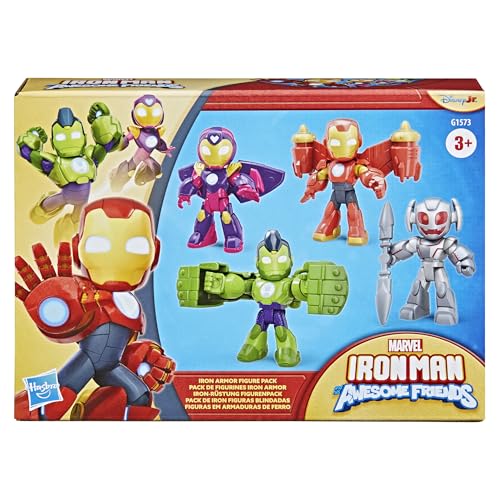 IRON MAN AND HIS AWESOME FRIENDS MARVEL IRON ARMOR PAQUETE DE FIGURAS FIGURAS DE ACCIÓN DE 3 PULGADAS SETS DE JUGUETES - 2