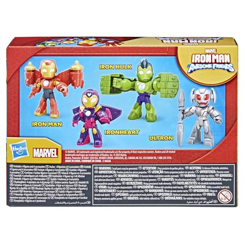 IRON MAN AND HIS AWESOME FRIENDS MARVEL IRON ARMOR PAQUETE DE FIGURAS FIGURAS DE ACCIÓN DE 3 PULGADAS SETS DE JUGUETES - 3