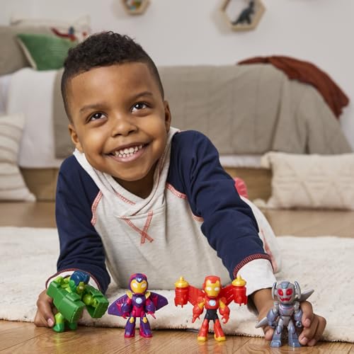 IRON MAN AND HIS AWESOME FRIENDS MARVEL IRON ARMOR PAQUETE DE FIGURAS FIGURAS DE ACCIÓN DE 3 PULGADAS SETS DE JUGUETES - 6