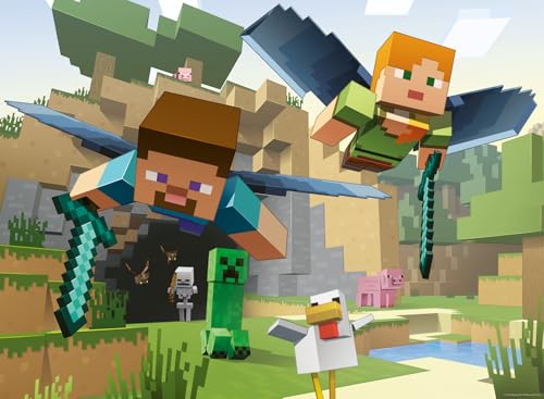 RAVENSBURGER MINECRAFT ADVENTURES ROMPECABEZAS DE 200 PIEZAS MUNDO DE PÍXELES ICÓNICO CALIDAD PREMIUM DIVERSIÓN SIN PANTALLA - 1