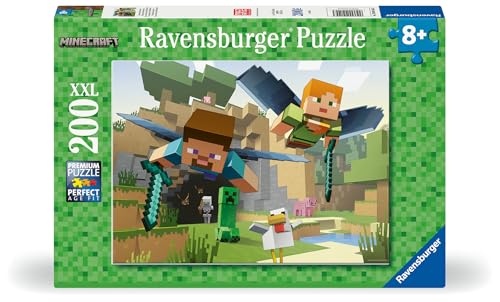 RAVENSBURGER MINECRAFT ADVENTURES ROMPECABEZAS DE 200 PIEZAS MUNDO DE PÍXELES ICÓNICO CALIDAD PREMIUM DIVERSIÓN SIN PANTALLA - 2