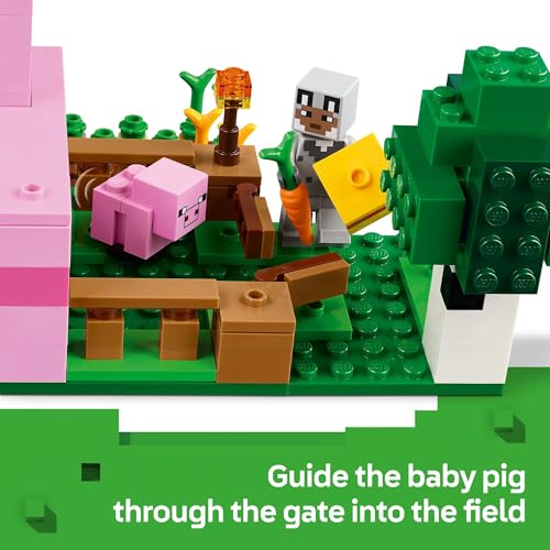 LEGO MINECRAFT FIGURAS DE JUGUETE Y JUEGO DE LA CASA DEL CERDITO BEBÉ JUGUETE DE CONSTRUCCIÓN DE MINECRAFT PARA NIÑOS NIÑOS - 4