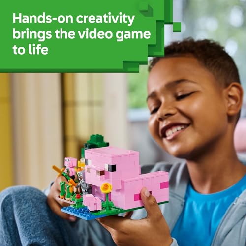 LEGO MINECRAFT FIGURAS DE JUGUETE Y JUEGO DE LA CASA DEL CERDITO BEBÉ JUGUETE DE CONSTRUCCIÓN DE MINECRAFT PARA NIÑOS NIÑOS - 5