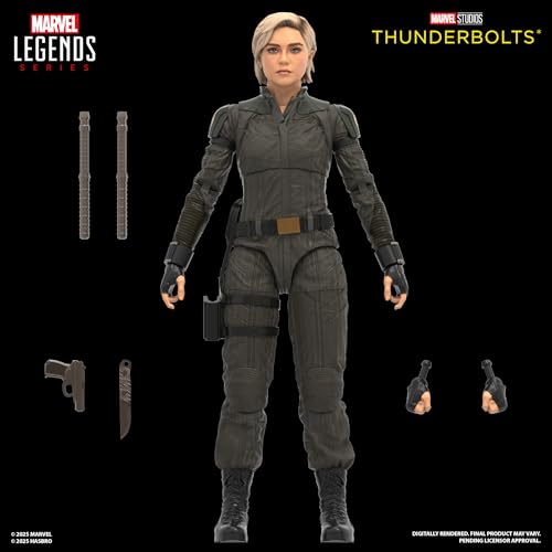 MARVEL LEGENDS SERIES YELENA BELOVA Y GUARDIÁN ROJO PAQUETE DE 2 FIGURAS DE ACCIÓN COLECCIONABLES DE 6 PULGADAS - 6