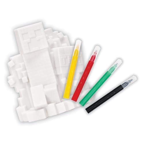 MINECRAFT DISEÑO DE VINILO DIY PARA COLOREAR Y MANUALIDADES PARA NIÑOS CON MARCADORES LAVABLES DECORA TU PROPIA FIGURA - 5