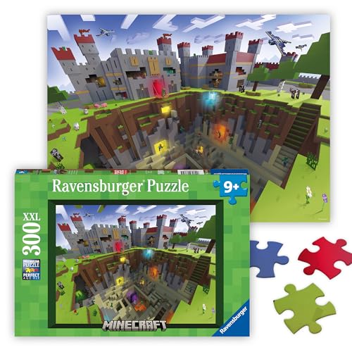 RAVENSBURGER MINECRAFT CUTAWAY ROMPECABEZAS DE 300 PIEZAS PIEZAS XXL PARA UN MONTAJE MÁS FÁCIL IMAGEN DE SECCIÓN TRANSVERSAL - 1