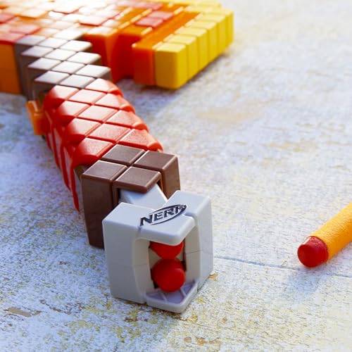 NERF MINECRAFT FIREBRAND HACHA QUE DISPARA DARDOS 6 DARDOS DE ESPUMA NERF ELITE DISEÑO INSPIRADO EN EL HACHA DE MINECRAFT - 3