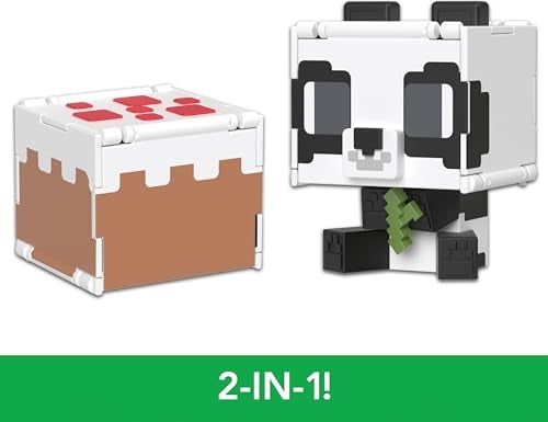 MATTEL MINECRAFT FLIPPIN FIGS COLECCIÓN DE FIGURAS CON JUEGO ANTIESTRÉS 2 EN 1 ESCALA DE 375 PULGADAS CABEZAS GRANDES - 2