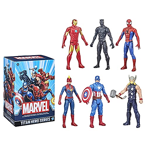 MARVEL TITAN HERO SERIES FIGURA DE ACCIÓN MULTIPAQUETE 6 FIGURAS DE ACCIÓN JUGUETES DE 12 PULGADAS INSPIRADOS EN MARVEL - 4