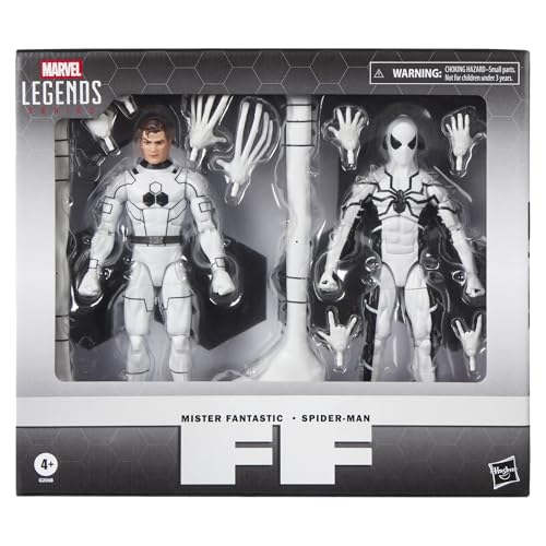 MARVEL LEGENDS SERIES FUTURE FOUNDATION MISTER FANTASTIC SPIDERMAN PAQUETE DE 2 FIGURAS DE ACCIÓN COLECCIONABLES INSPIRADAS - 1