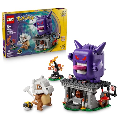 LEGO POKÉMON SMART PLAY CUBONE AND GENGARS SPOOKY SHOWDOWN SET COMPATIBLE CON 4 ETIQUETAS INTELIGENTES Y 2 FIGURAS POKÉMON - 1