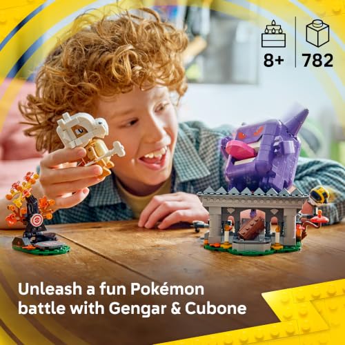 LEGO POKÉMON SMART PLAY CUBONE AND GENGARS SPOOKY SHOWDOWN SET COMPATIBLE CON 4 ETIQUETAS INTELIGENTES Y 2 FIGURAS POKÉMON - 2